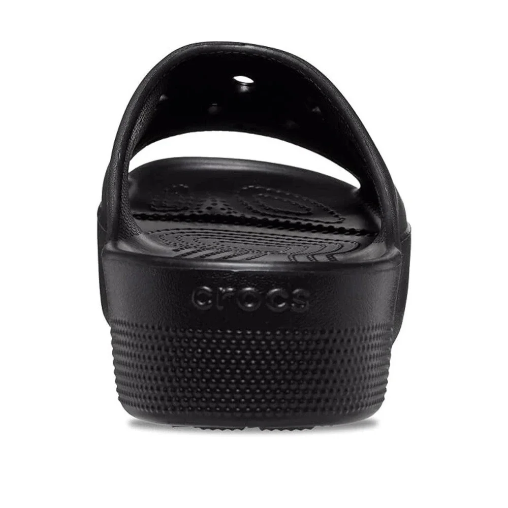 Crocs Classic Platform Slide 208180-001 Black Women Sandals Size 8 NWOT